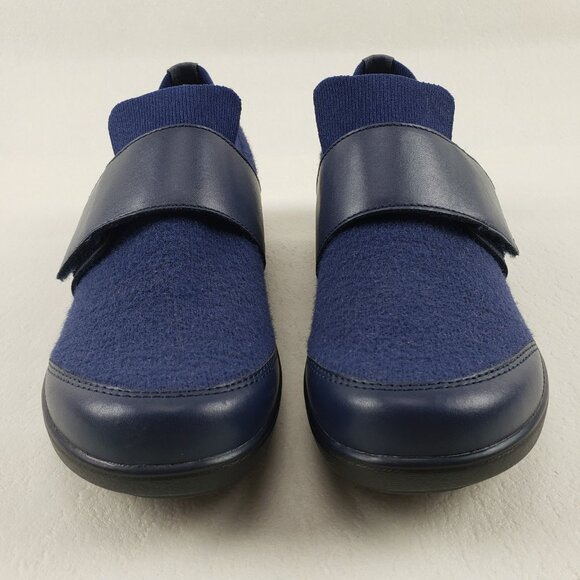 Alegria Traq Qwik Cozy Shoe Womens 7-7.5 EU 37 Blue Slip On Casual Knit Sneaker - Picture 4 of 10